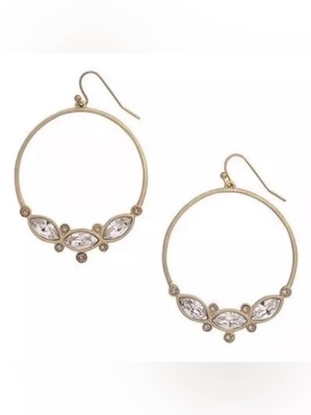 Silpada "Girl Code" Brass Swarovski Crystals Earrings KRW0094